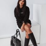 Sukienka dresowa Ola Voga Cute & Soft czarna