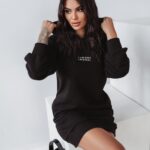 Sukienka dresowa Ola Voga Cute & Soft czarna