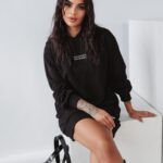 Sukienka dresowa Ola Voga Cute & Soft czarna