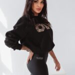 Bluza oversize Olv Zebra Ola Voga czarna