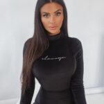 Body welurowe Ola Voga Pretty czarne