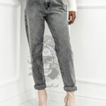 Spodnie jeansowe Classic Mom Fit szare