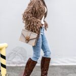 Sweter z frędzlami Marshi camel