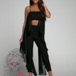 -wyprzedane-Spodnie eleganckie Moss czarne