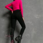 wyprzedane- Spodnie rurki z kieszeniami Tose czarne