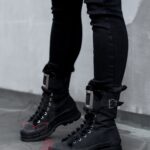 Botki z futrem Madam Zacker czarne