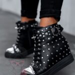 Sneakersy Rock Queen czarne