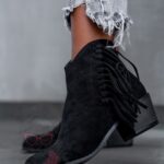 Botki w stylu kowbojskim Madam Flocs czarne