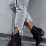 Botki w stylu kowbojskim Madam Flocs czarne