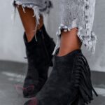 Botki w stylu kowbojskim Madam Flocs czarne