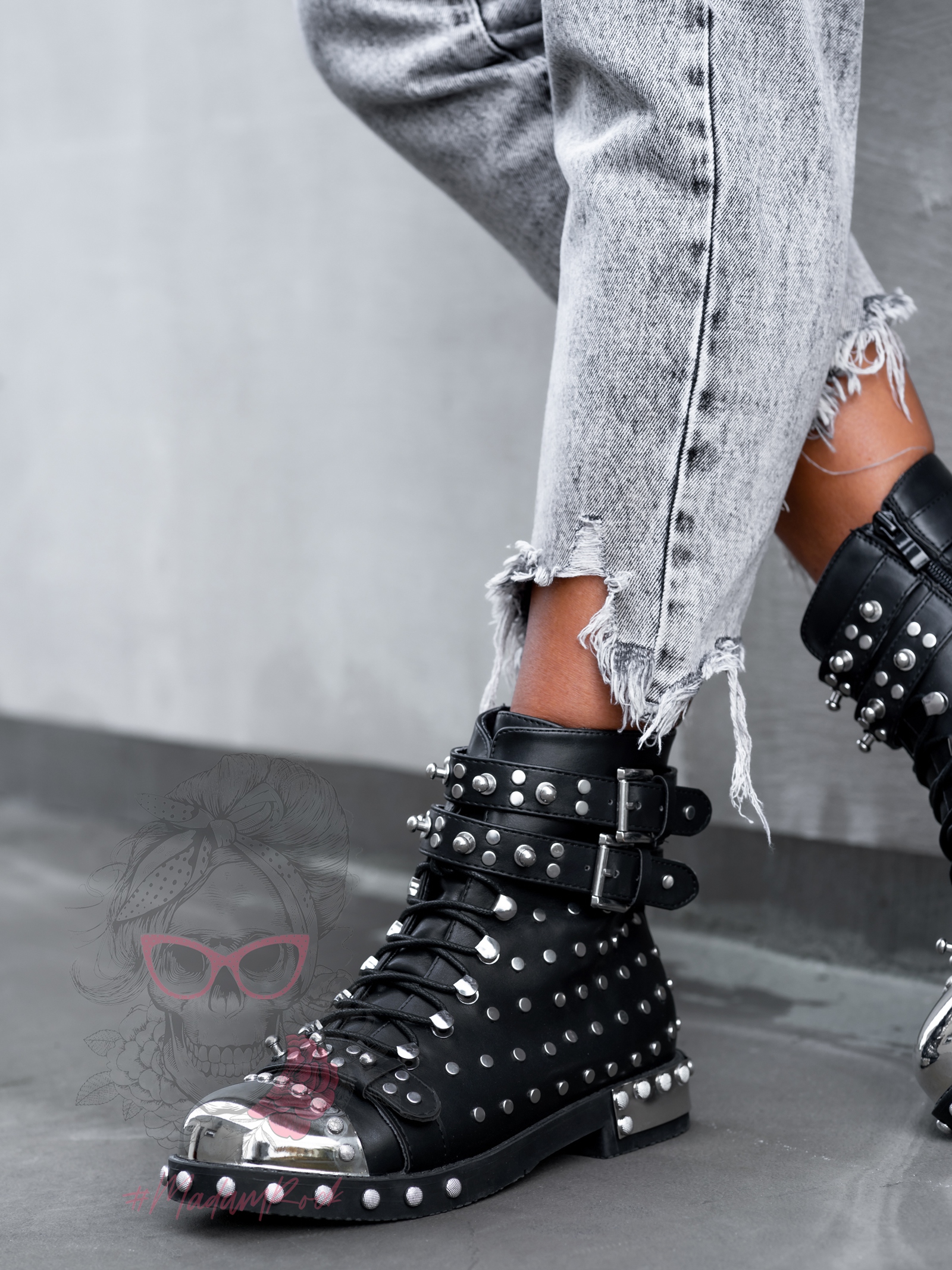 Workery Rock Queen Czarne