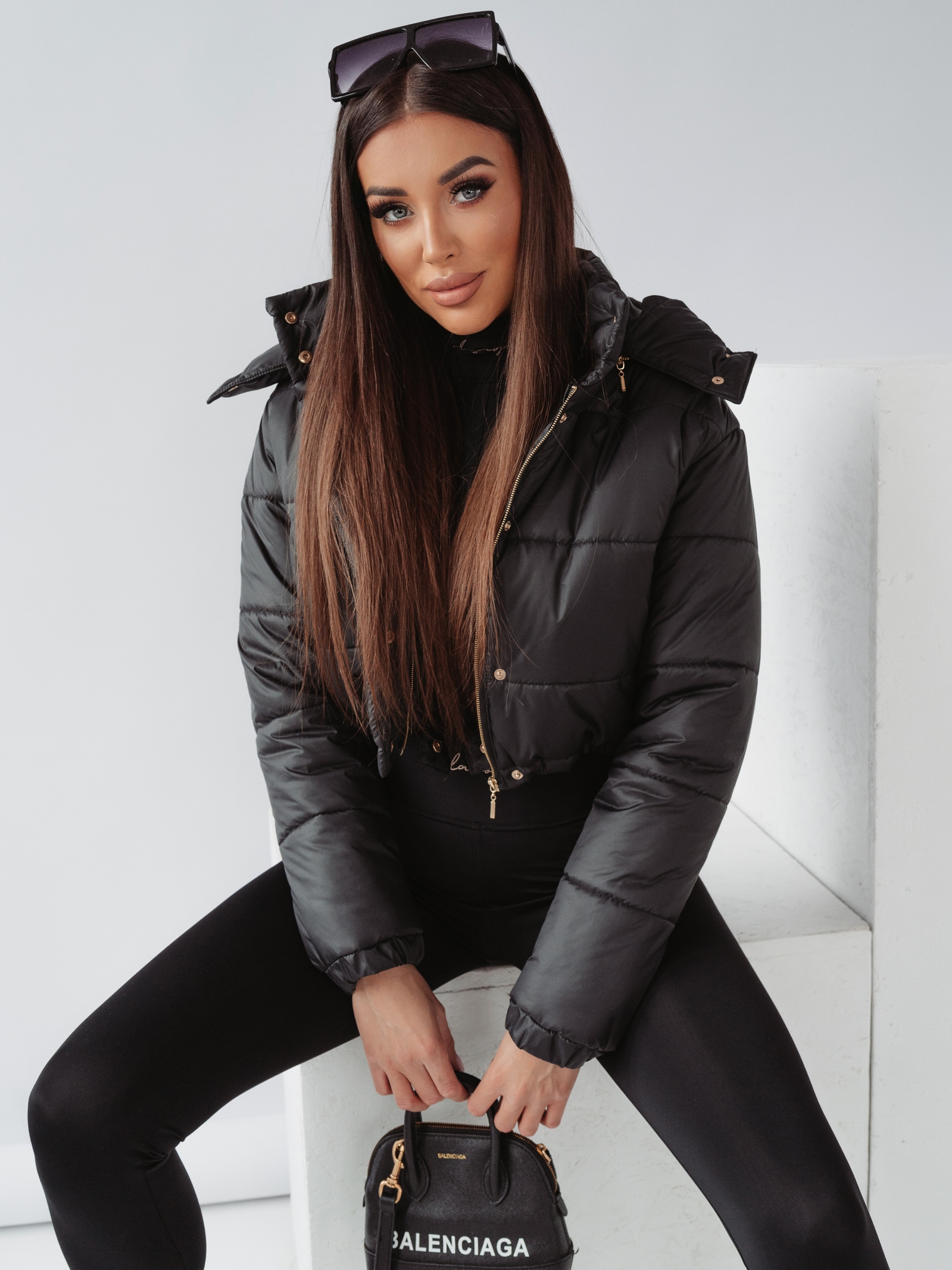 Body dopasowane Leyla Ola Voga czarne