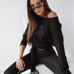 Sweter wiązany Sensitive Touch Ola Voga czarny