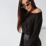 Sweter wiązany Sensitive Touch Ola Voga czarny