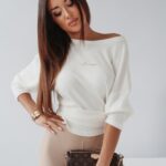 Sweter wiązany Sensitive Touch Ola Voga ecru