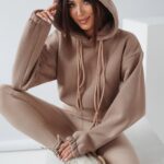 Bluza krótka z kapturem Ola Voga Cindy beżowa