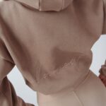 Bluza krótka z kapturem Ola Voga Cindy beżowa