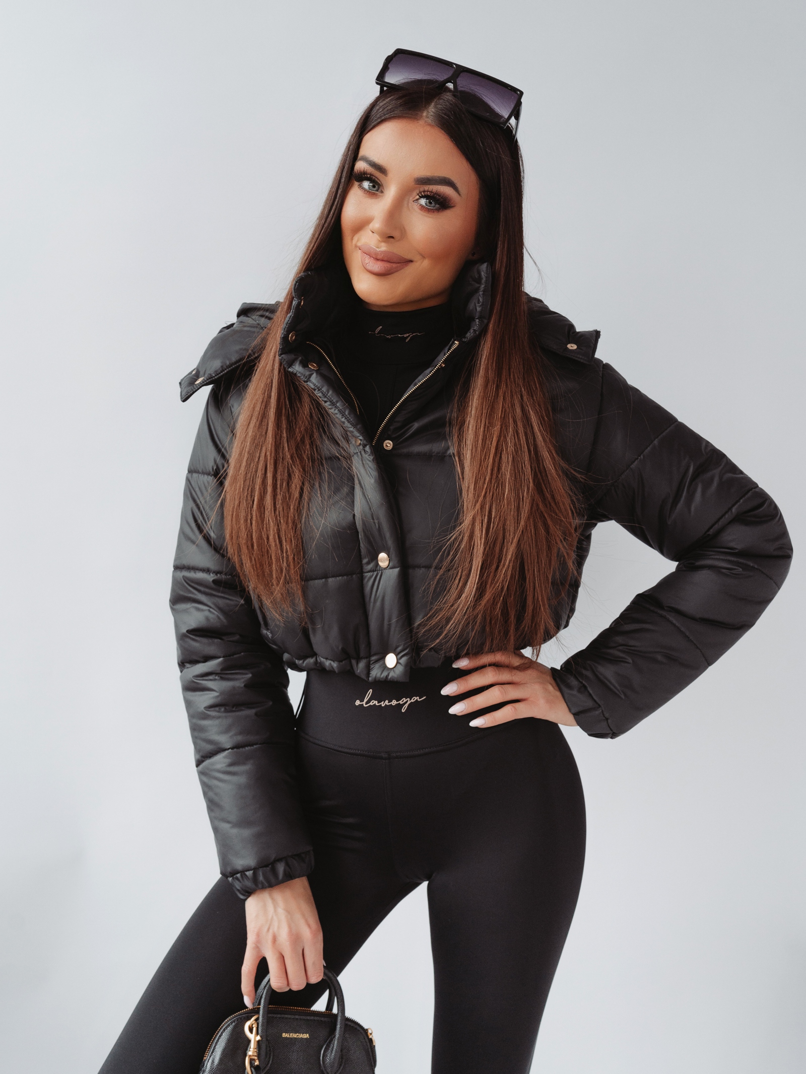 Kurtka pikowana I'm Fashion Ola Voga czarna