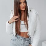 Kurtka pikowana I'm Fashion Ola Voga ecru