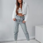 Kurtka pikowana I'm Fashion Ola Voga ecru