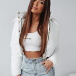 Kurtka pikowana I'm Fashion Ola Voga ecru