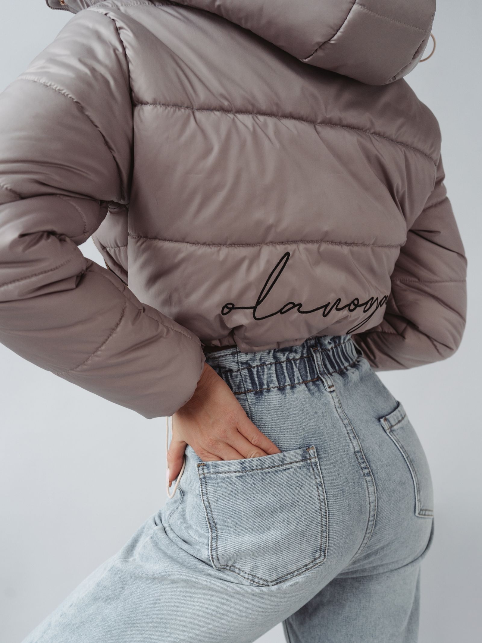 Kurtka pikowana I'm Fashion Ola Voga c.beżowa