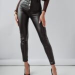 Spodnie skórzane Ola Voga Queen czarne