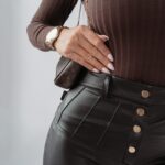 Spodnie skórzane Ola Voga Queen czarne