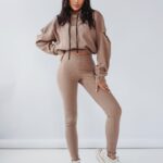 Komplet bawełniany Original Texture Ola Voga c.beżowy