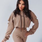 Komplet bawełniany Original Texture Ola Voga c.beżowy