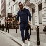 Komplet męski Ola Voga Velvet Master granatowy