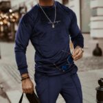 Komplet męski Ola Voga Velvet Master granatowy