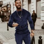 Komplet męski Ola Voga Velvet Master granatowy