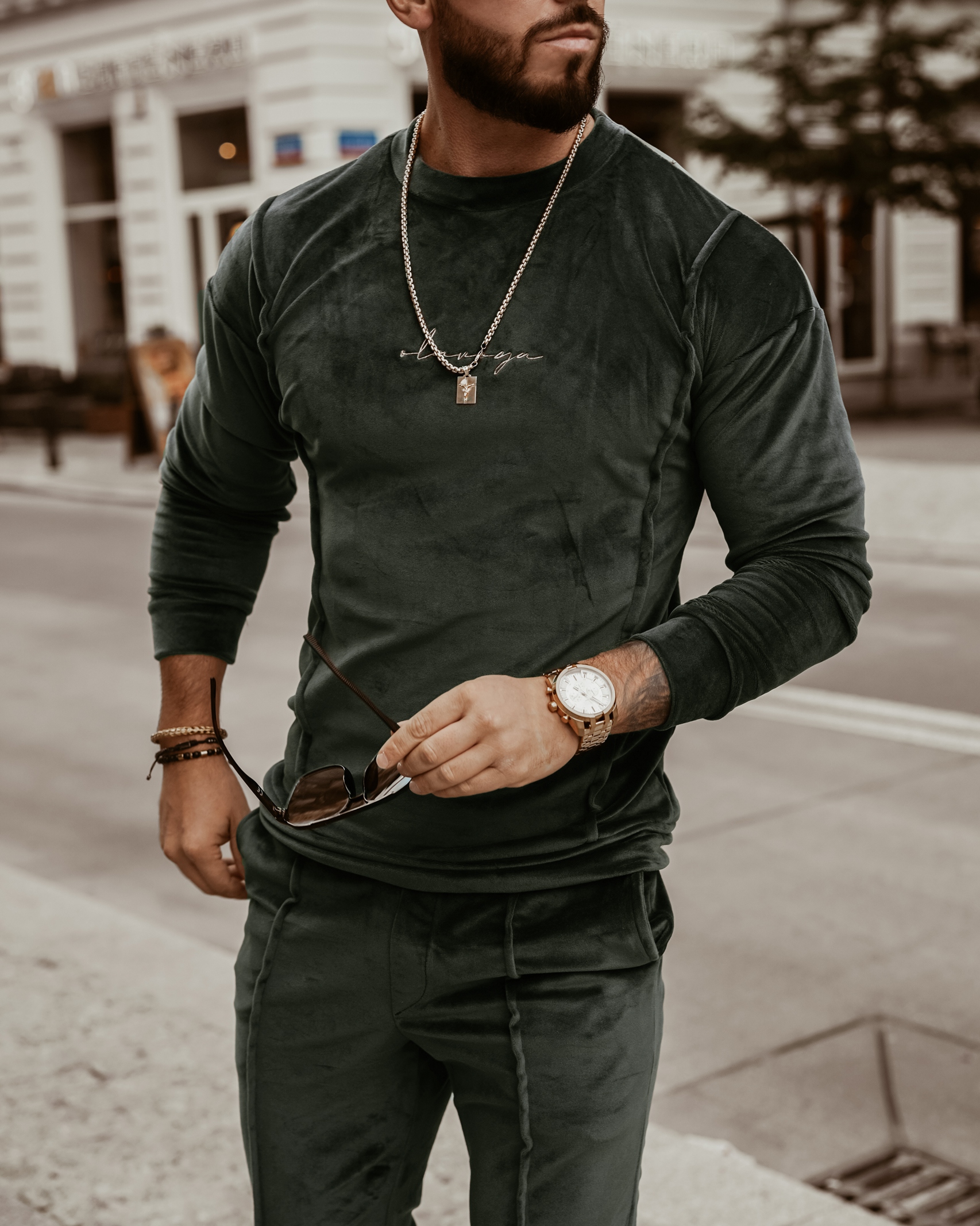 Komplet męski Ola Voga Velvet Master khaki