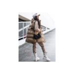 Kamizelka pikowana Rozen beżowa