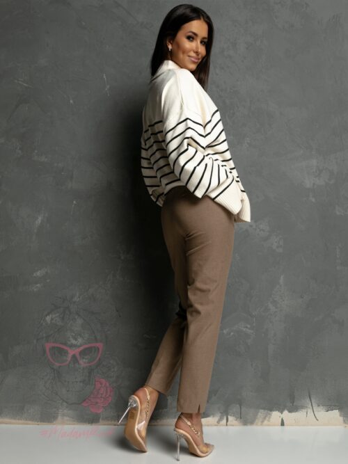 Spodnie eleganckie Copito beżowy melanż