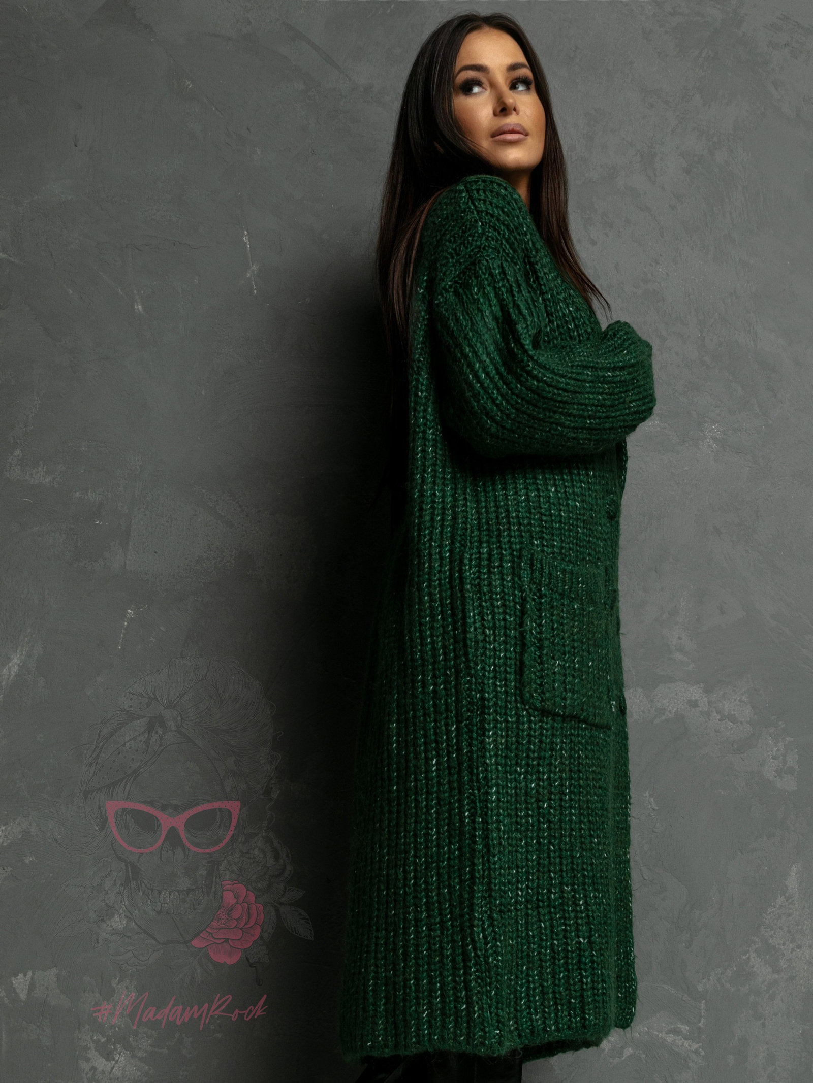 Kardigan premium Otto zielony