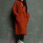 Kardigan premium Otto pomarańczowy