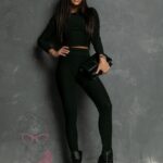 Komplet prążek Faseto czarny