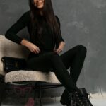 Komplet prążek Faseto czarny