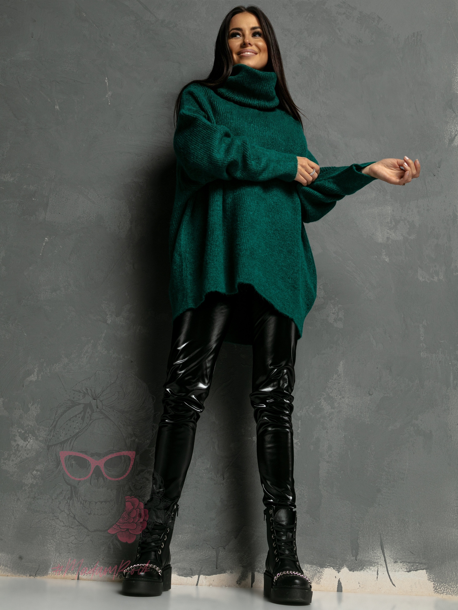 Sweter Haat morska zieleń