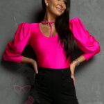 Body z bufkami NB Nicole fuksja