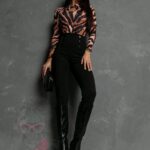 Spodnie dopasowane Cardi czarne