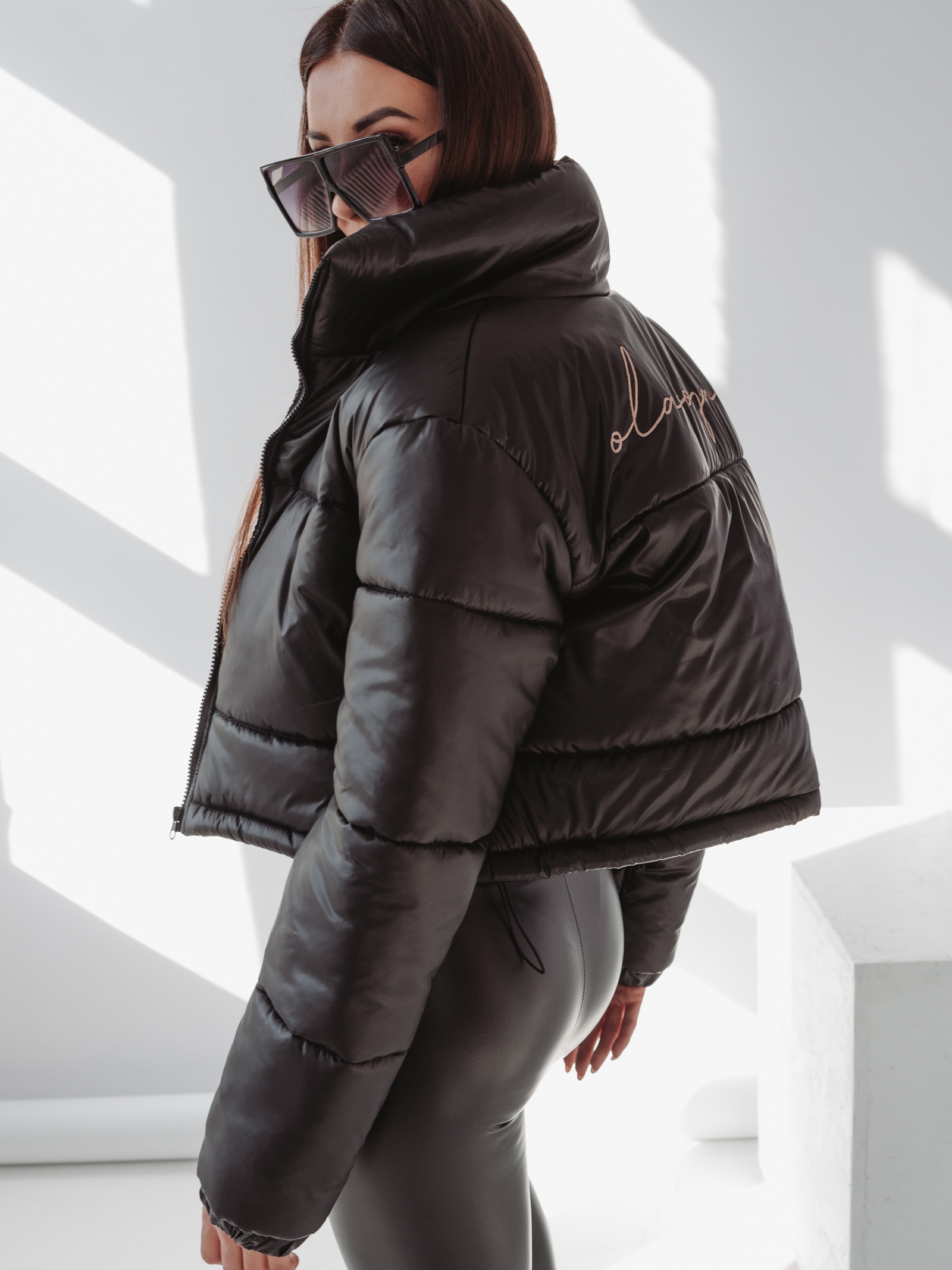 Kurtka pikowana Symphony Ola Voga czarna Kurtka pikowana Symphony Ola Voga czarna