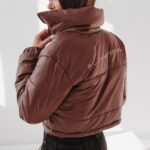 Kurtka pikowana Symphony Ola Voga brązowa