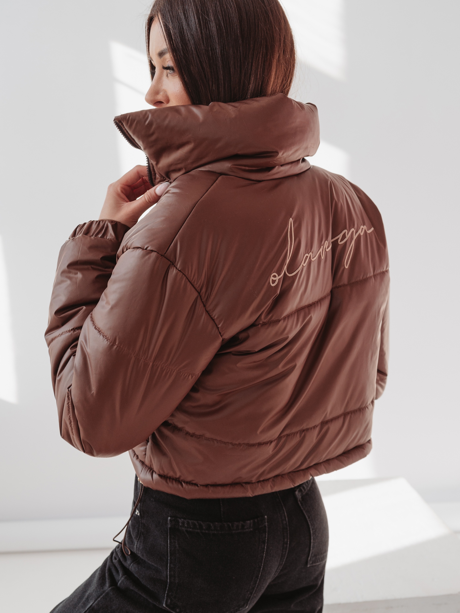 Kurtka pikowana Symphony Ola Voga brązowa Kurtka pikowana Symphony Ola Voga brązowa