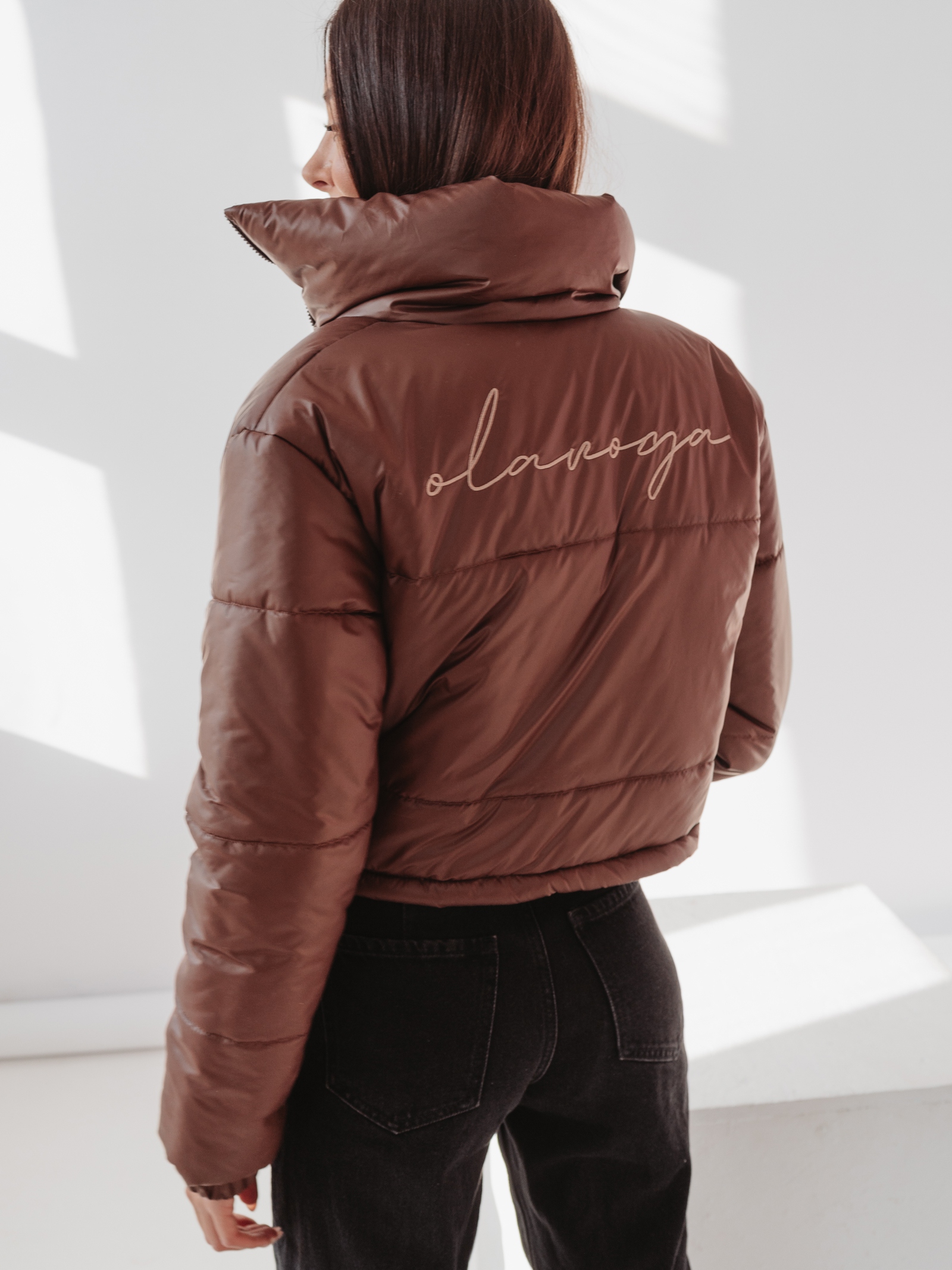 Kurtka pikowana Symphony Ola Voga brązowa Kurtka pikowana Symphony Ola Voga brązowa