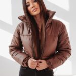 Kurtka pikowana Symphony Ola Voga brązowa