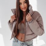 Kurtka pikowana Symphony Ola Voga beżowa