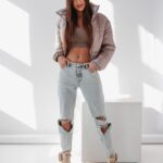 Kurtka pikowana Symphony Ola Voga beżowa